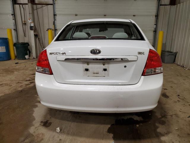 KNAFE122585558647 - 2008 KIA SPECTRA EX WHITE photo 6