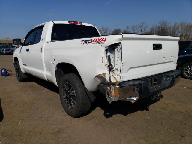 5TFUM5F10EX055033 - 2014 TOYOTA TUNDRA DOUBLE CAB SR/SR5 WHITE photo 2