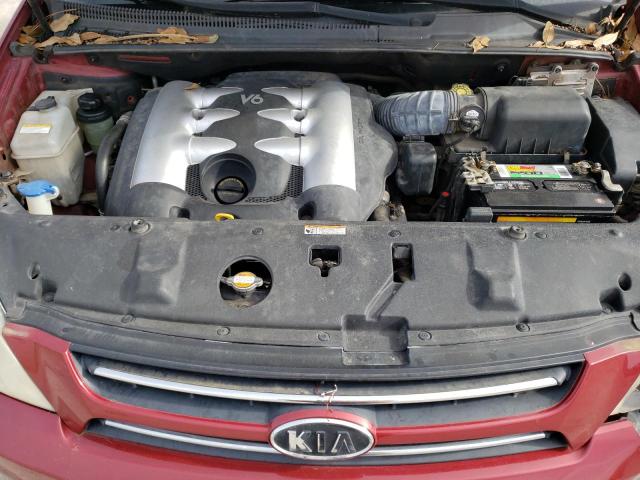 KNDMB233X76177059 - 2007 KIA SEDONA EX BURGUNDY photo 12