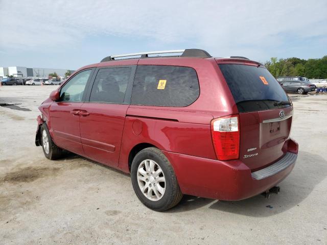 KNDMB233X76177059 - 2007 KIA SEDONA EX BURGUNDY photo 2