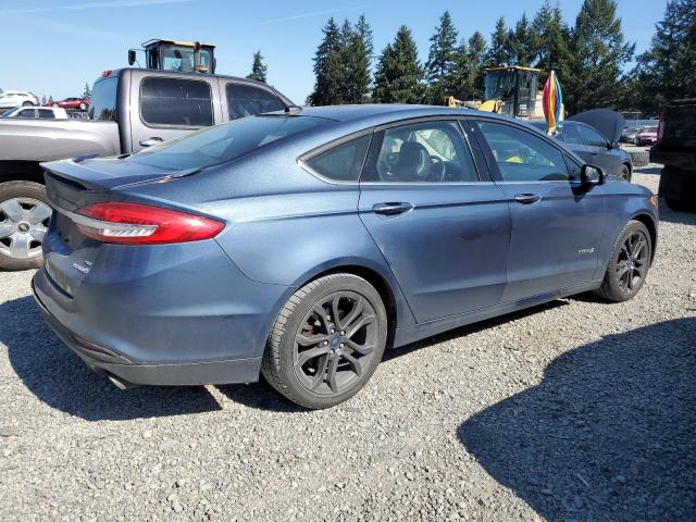 3FA6P0LU9JR132010 - 2018 FORD FUSION SE HYBRID BLUE photo 3