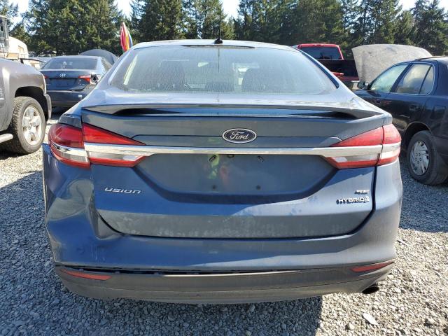 3FA6P0LU9JR132010 - 2018 FORD FUSION SE HYBRID BLUE photo 6