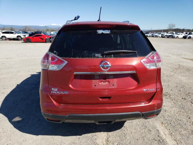 KNMAT2MV1FP532094 - 2015 NISSAN ROGUE S RED photo 6