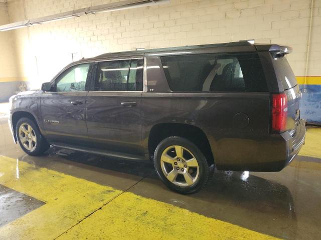 1GNSKJKCXFR143372 - 2015 CHEVROLET SUBURBAN K1500 LT GRAY photo 2