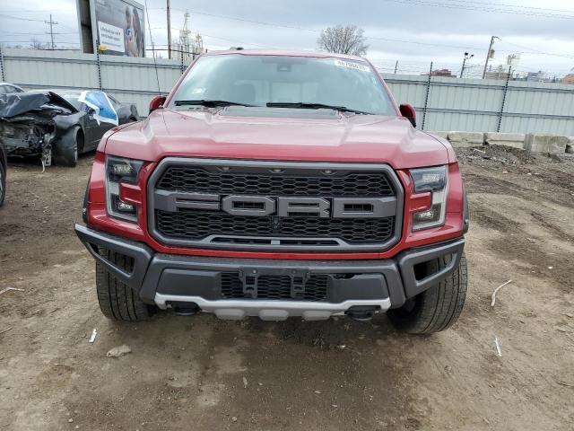 1FTFW1RG8JFB26748 - 2018 FORD F150 RAPTOR RED photo 5