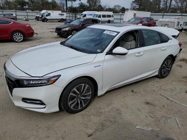 1HGCV3F47JA013075 - 2018 HONDA ACCORD HYBRID EX WHITE photo 1