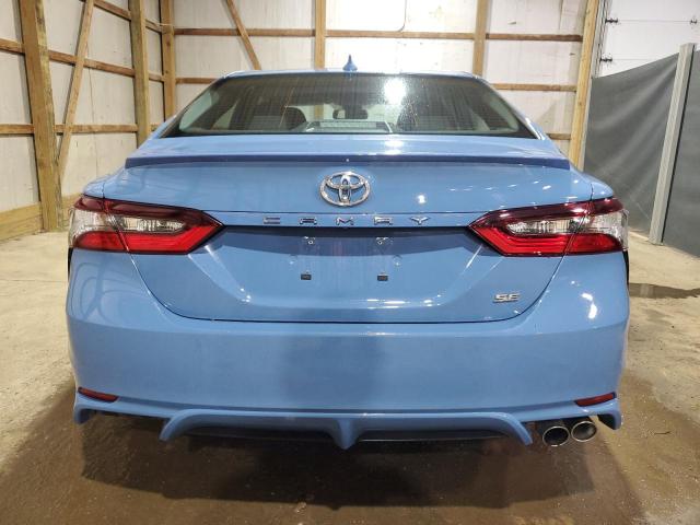 4T1S11AK0RU212555 - 2024 TOYOTA CAMRY SE NIGHT SHADE BLUE photo 6