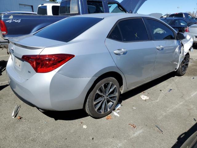 2T1BURHE3JC047709 - 2018 TOYOTA COROLLA L SILVER photo 3