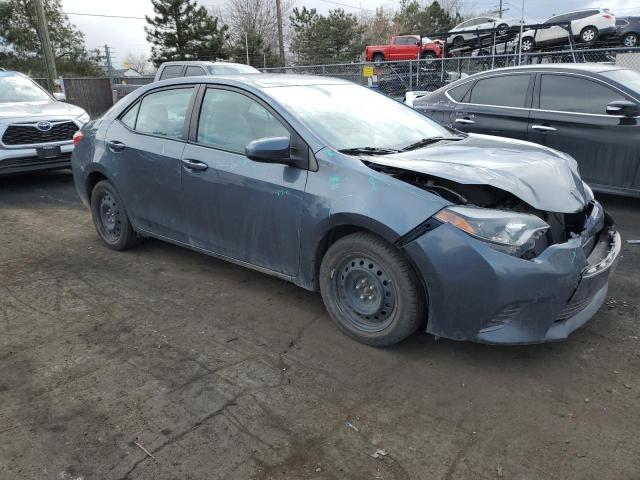 2T1BURHE1GC634001 - 2016 TOYOTA COROLLA L GRAY photo 4