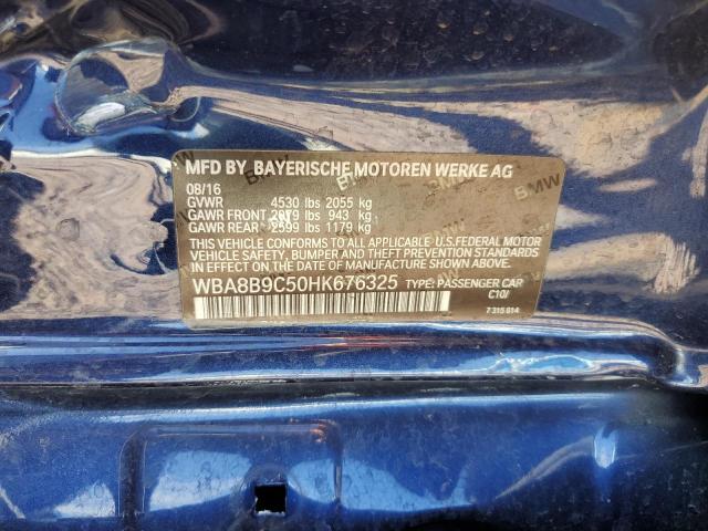 WBA8B9C50HK676325 - 2017 BMW 330 I Көк фото 12