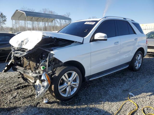 4JGDA5HB7FA546715 - 2015 MERCEDES-BENZ ML 350 4MATIC WHITE photo 1
