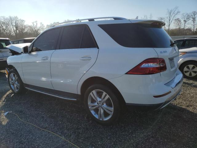 4JGDA5HB7FA546715 - 2015 MERCEDES-BENZ ML 350 4MATIC WHITE photo 2