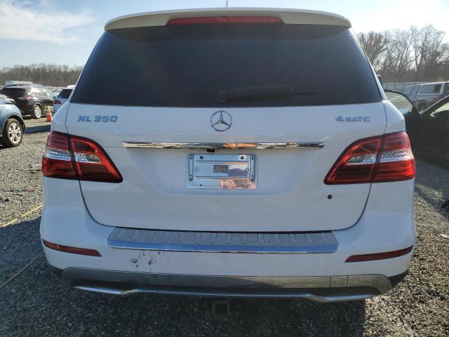 4JGDA5HB7FA546715 - 2015 MERCEDES-BENZ ML 350 4MATIC WHITE photo 6