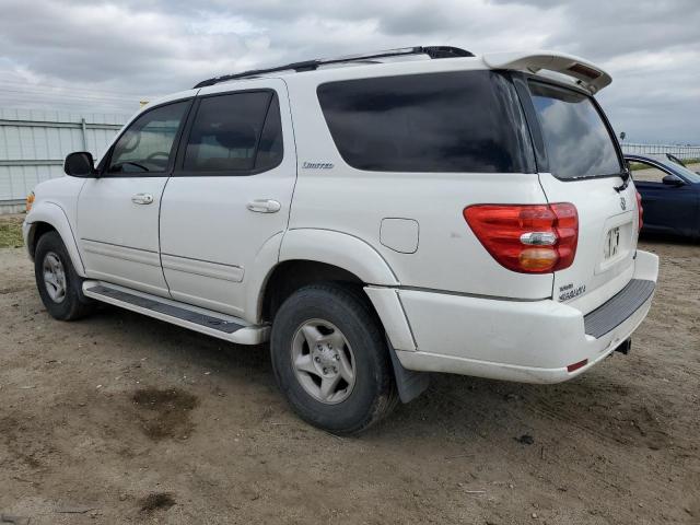 5TDZT38A43S167766 - 2003 TOYOTA SEQUOIA LIMITED WHITE photo 2