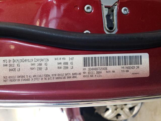 1B3HB48B67D254696 - 2007 DODGE CALIBER SXT RED photo 12