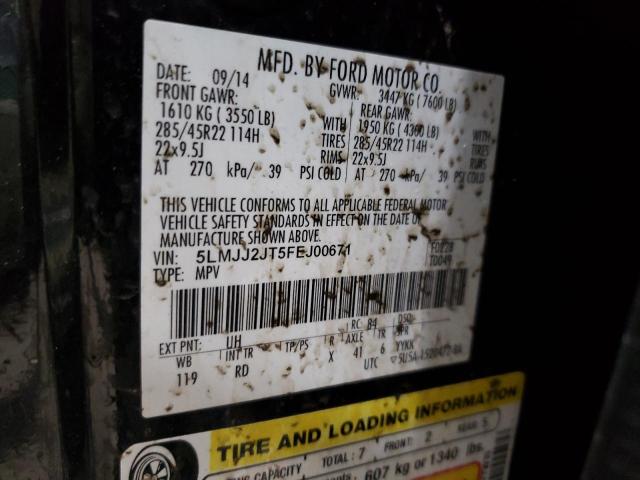 5LMJJ2JT5FEJ00671 - 2015 LINCOLN NAVIGATOR 黑色 照片 13