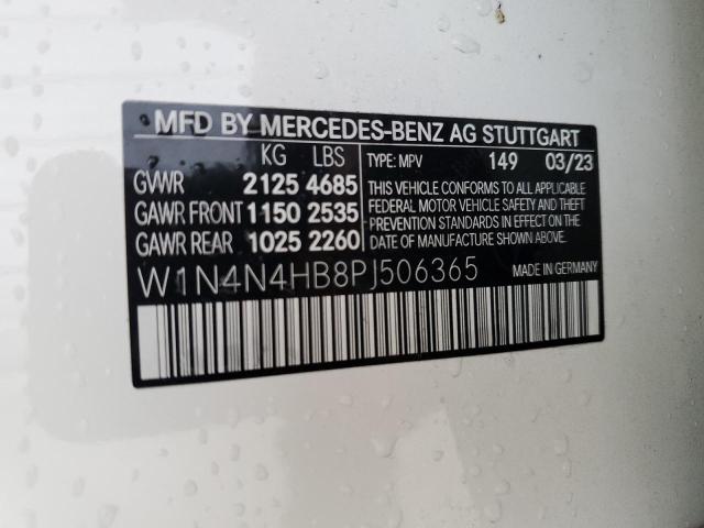 W1N4N4HB8PJ506365 - 2023 MERCEDES-BENZ GLA 250 4MATIC WHITE photo 12