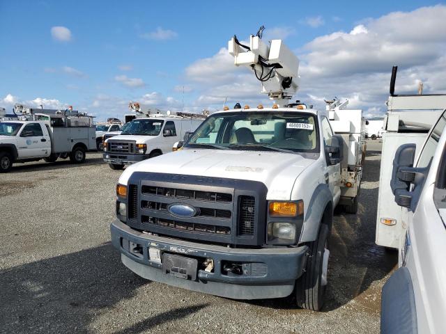 1FD4F47Y48EE09602 - 2008 FORD F-450 SUPER DUTY WHITE photo 1