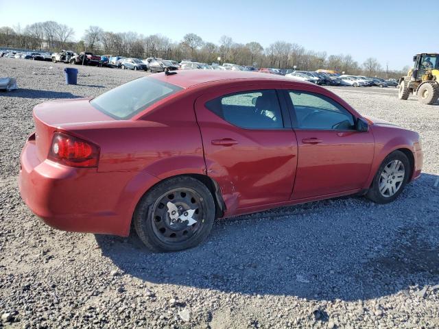 1C3CDZAG6DN750937 - 2013 DODGE AVENGER SE RED photo 3