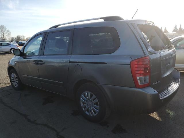 KNDMG4C79B6409837 - 2011 KIA SEDONA LX GRAY photo 2