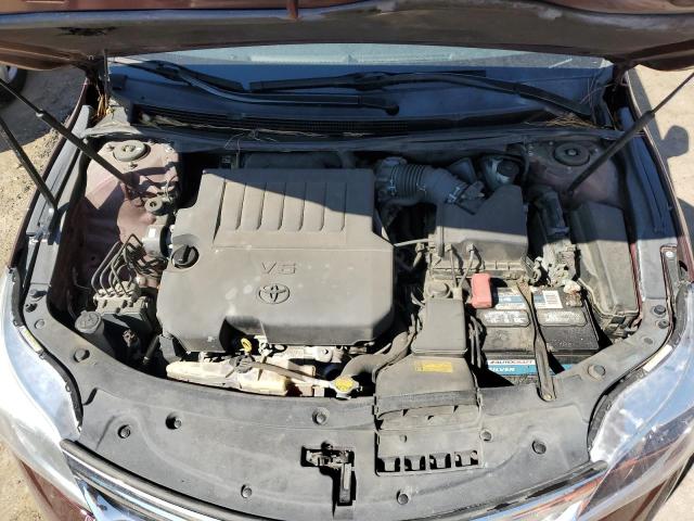 4T1BK1EB4DU012066 - 2013 TOYOTA AVALON BASE 勃艮第红 照片 11