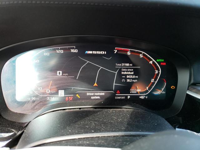 WBAJS7C05LCD28729 - 2020 BMW M550XI BLUE photo 9