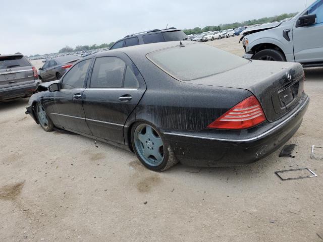 WDBNG75J5YA079326 - 2000 MERCEDES-BENZ S 500 BLACK photo 2