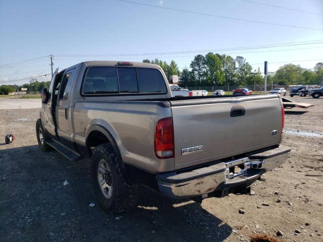 1FTSW20P35EB09367 - 2005 FORD F250 SUPER DUTY BEIGE photo 3