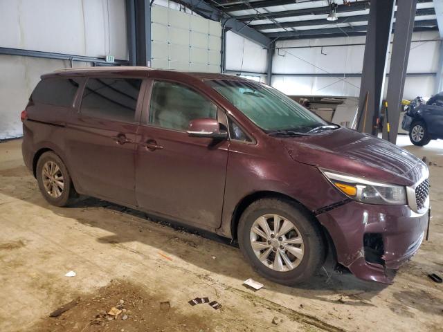 KNDMB5C14H6327586 - 2017 KIA SEDONA LX MAROON photo 4