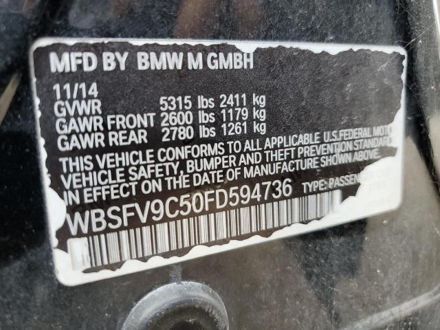 WBSFV9C50FD594736 - 2015 BMW M5 BLACK photo 12