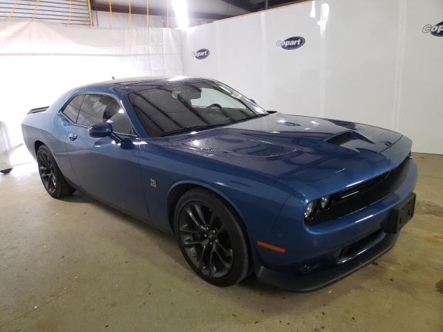 2C3CDZFJ0MH609942 - 2021 DODGE CHALLENGER R/T SCAT PACK BLUE photo 4