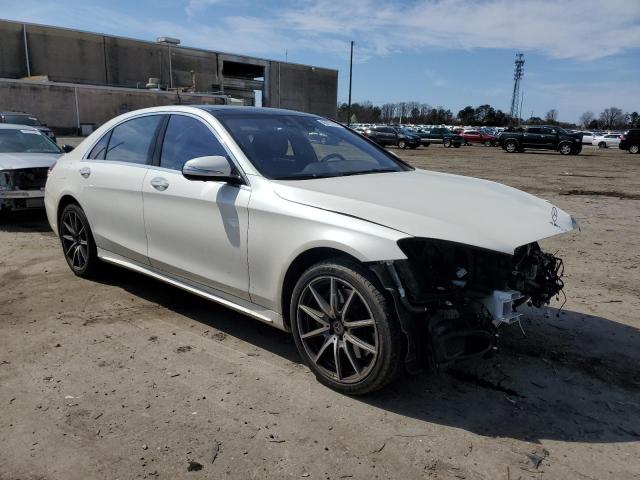 WDDUG8GB0KA464444 - 2019 MERCEDES-BENZ S 560 4MATIC WHITE photo 4