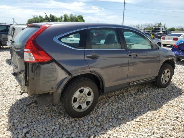 5J6RM4H33FL112665 - 2015 HONDA CR-V LX GRAY photo 3