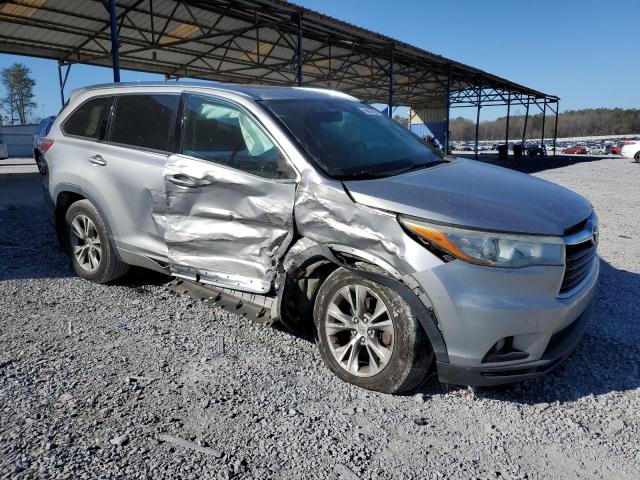 5TDJKRFH7FS148698 - 2015 TOYOTA HIGHLANDER XLE 银色 照片 4