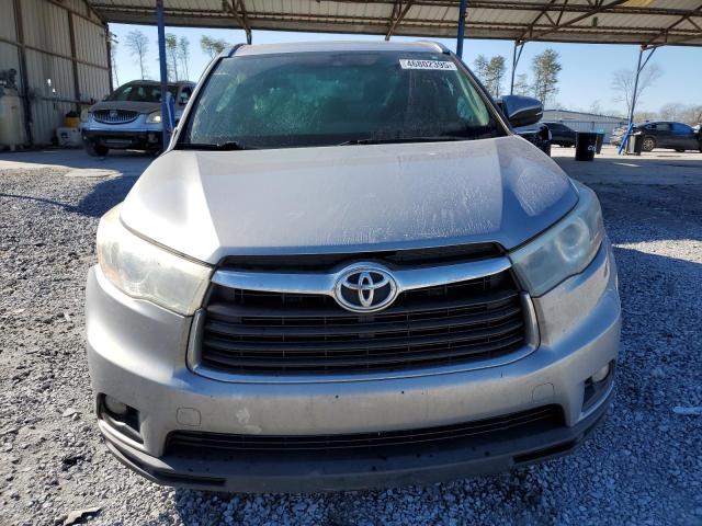 5TDJKRFH7FS148698 - 2015 TOYOTA HIGHLANDER XLE 银色 照片 5