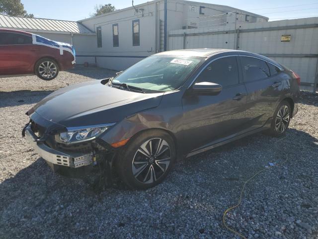 JHMFC1F75JX007920 - 2018 HONDA CIVIC EXL GRAY photo 1