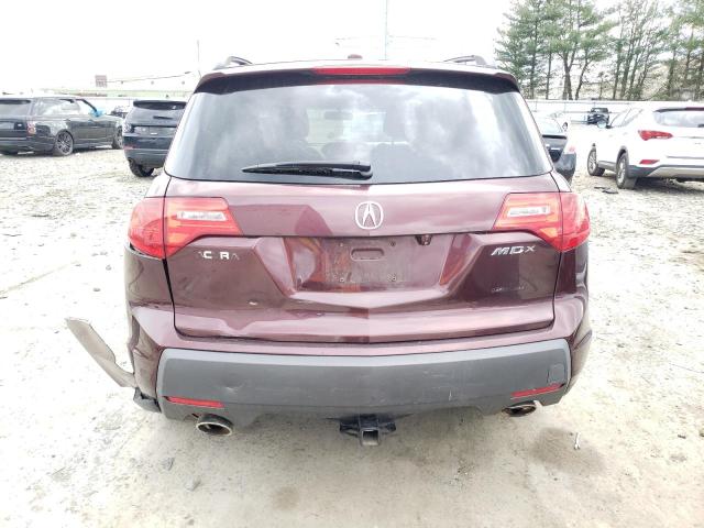 2HNYD28417H540628 - 2007 ACURA MDX TECHNOLOGY BURGUNDY photo 6