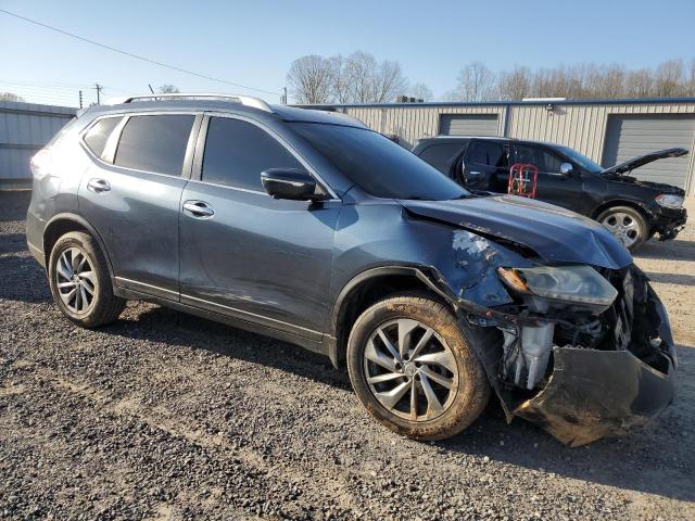 5N1AT2MVXEC808113 - 2014 NISSAN ROGUE S BLUE photo 4