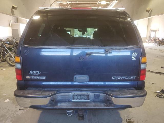 1GNEK13V95J135547 - 2005 CHEVROLET TAHOE K1500 BLUE photo 6