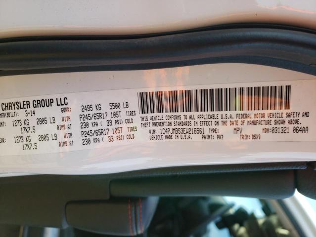 1C4PJMBS3EW216561 - 2014 JEEP CHEROKEE TRAILHAWK Ağ foto 12