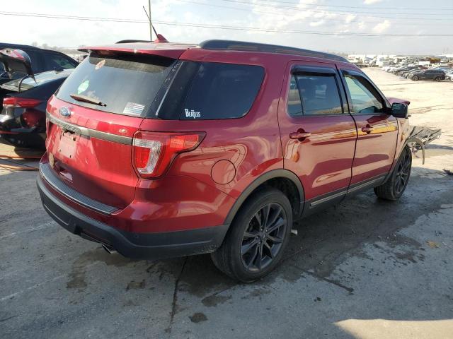 1FM5K7D87KGB19534 - 2019 FORD EXPLORER XLT MAROON photo 3