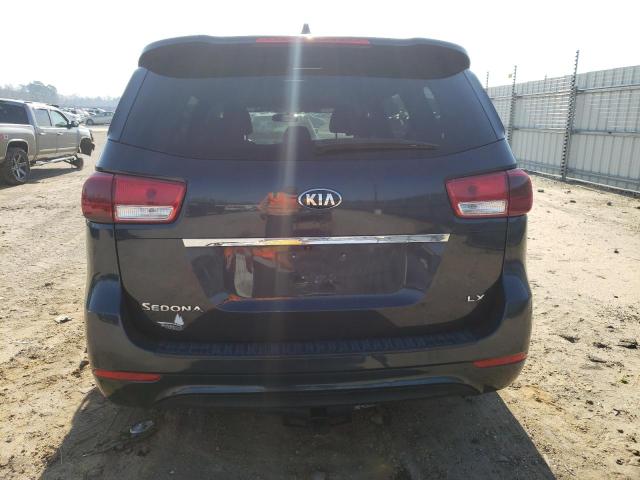 KNDMB5C14H6226886 - 2017 KIA SEDONA LX BLUE photo 6