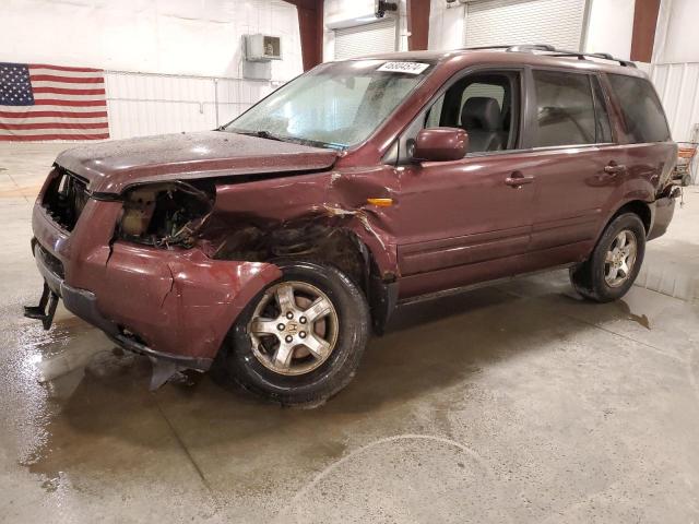 5FNYF18567B007456 - 2007 HONDA PILOT EXL MAROON photo 1