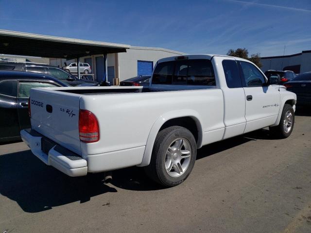 1B7GL22Z2YS591607 - 2000 DODGE DAKOTA WHITE photo 3