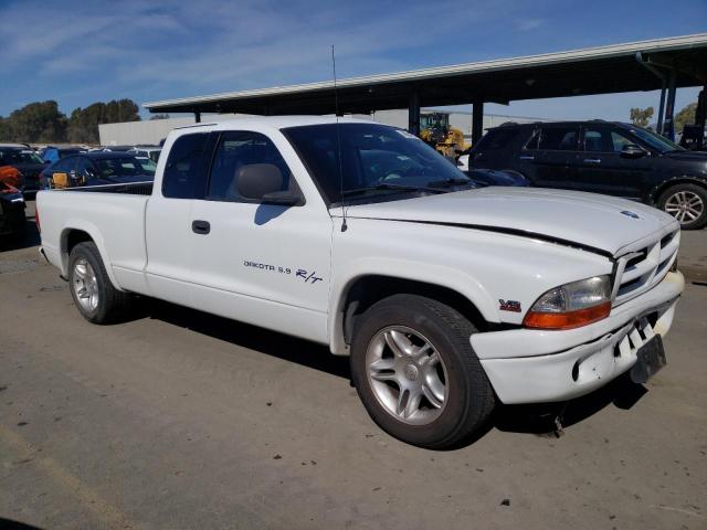 1B7GL22Z2YS591607 - 2000 DODGE DAKOTA WHITE photo 4