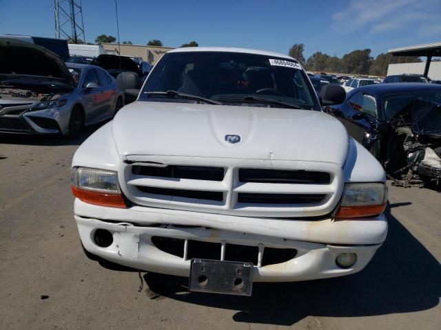 1B7GL22Z2YS591607 - 2000 DODGE DAKOTA WHITE photo 5