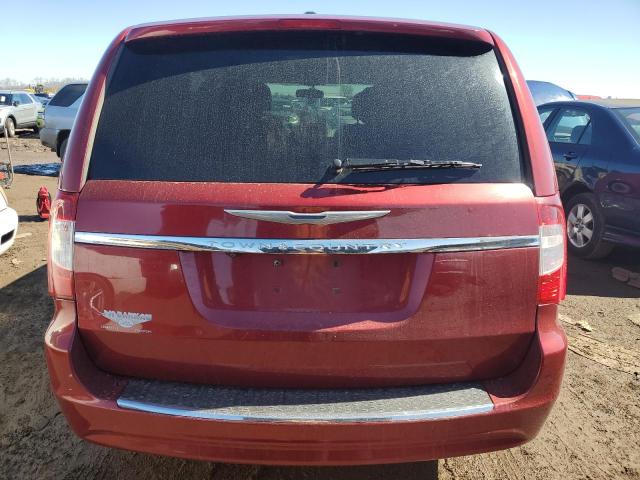 2C4RC1BG9DR709231 - 2013 CHRYSLER TOWN & COU TOURING RED photo 6