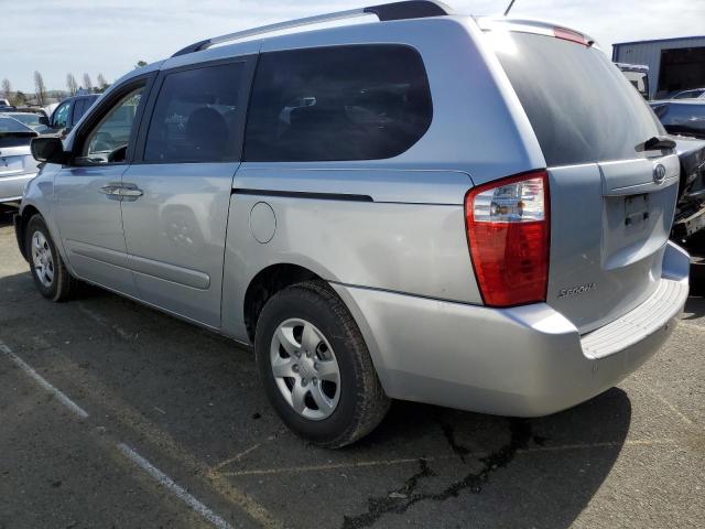 KNDMG4C37A6353621 - 2010 KIA SEDONA LX SILVER photo 2