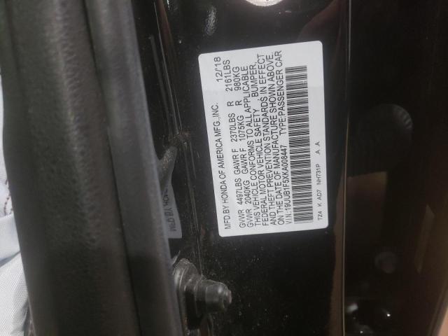 19UUB1F5XKA008447 - 2019 ACURA TLX TECHNOLOGY 黑色 照片 13