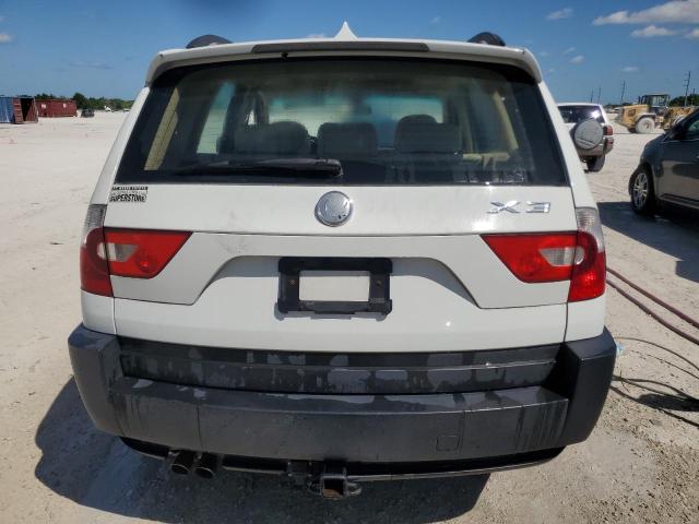 WBXPA73414WC36569 - 2004 BMW X3 2.5I WHITE photo 6